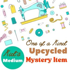 Mystery Box One of a Kind Upcycled Item Kids Medium 7 / 8 Boys Girls Unique Fun
